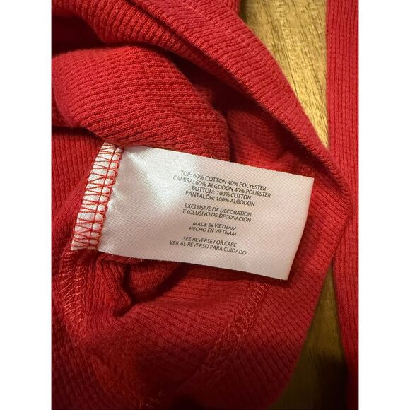 Gap henley top Red size Small waffle knit Long Sleeve Classic - Picture 7 of 9